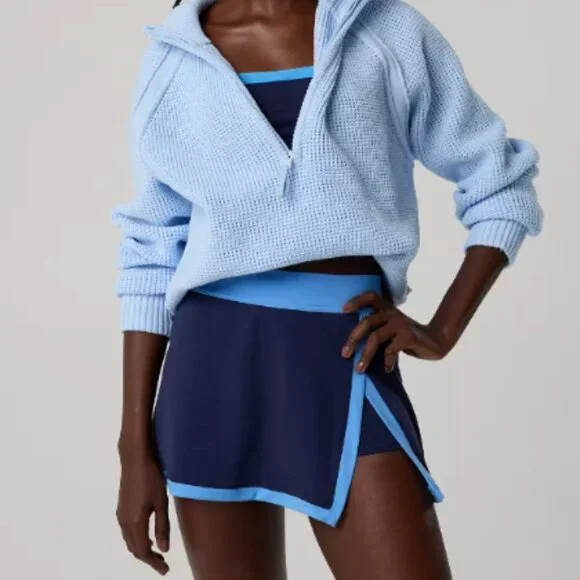 NWOT OFFLINE By Aerie Real Me XTRA Colorblock Skort in Royal Navy- S - Picture 3 of 8